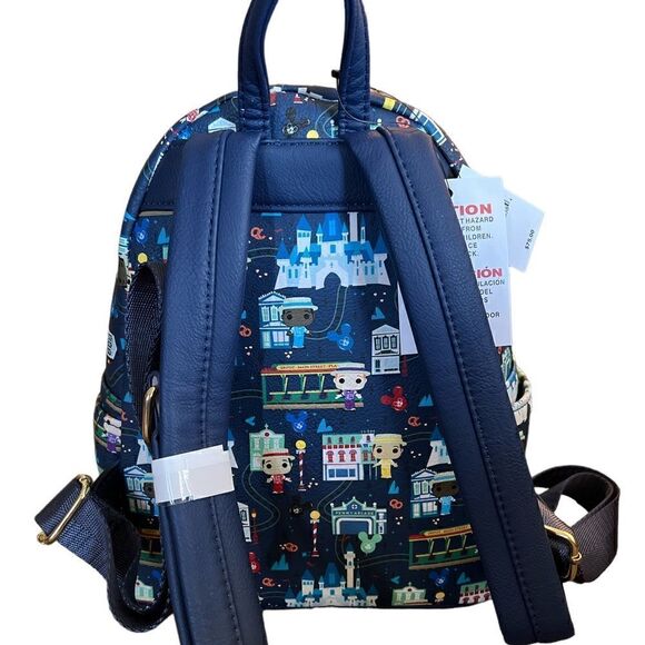 NWT Disney Parks Loungefly Mini Backpack - Dapper Dans - Main Street USA - Picture 2 of 4